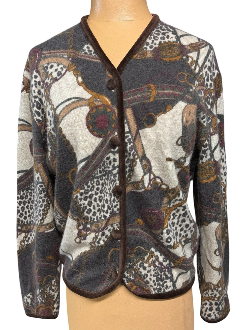 Cashmere, Angora Wool blend, Italian Cardigan